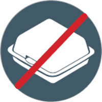 No Styrofoam